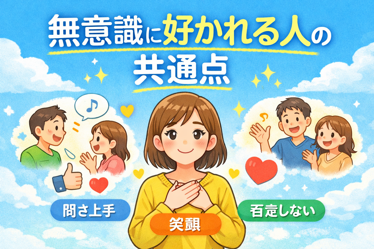 無意識に好かれる人の共通点