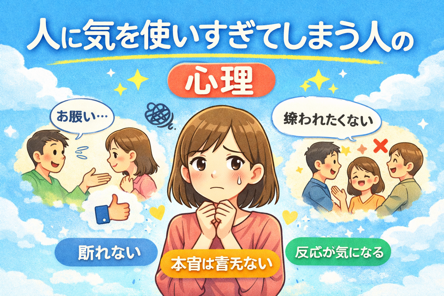 人に気を使いすぎてしまう人の心理