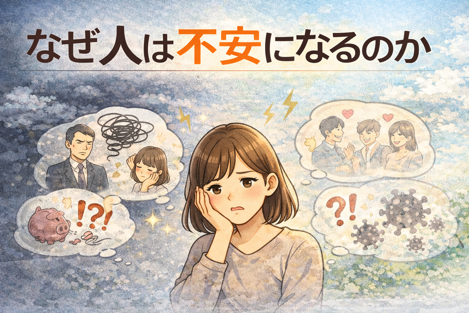 なぜ人は不安になるのか？原因と気持ちが楽になる考え方を解説