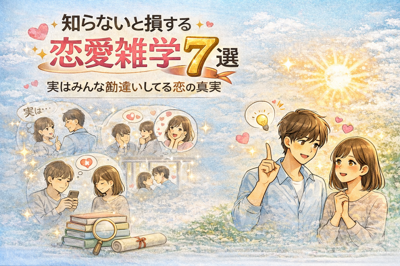 知らないと損する恋愛雑学7選｜実はみんな勘違いしてる恋の真実