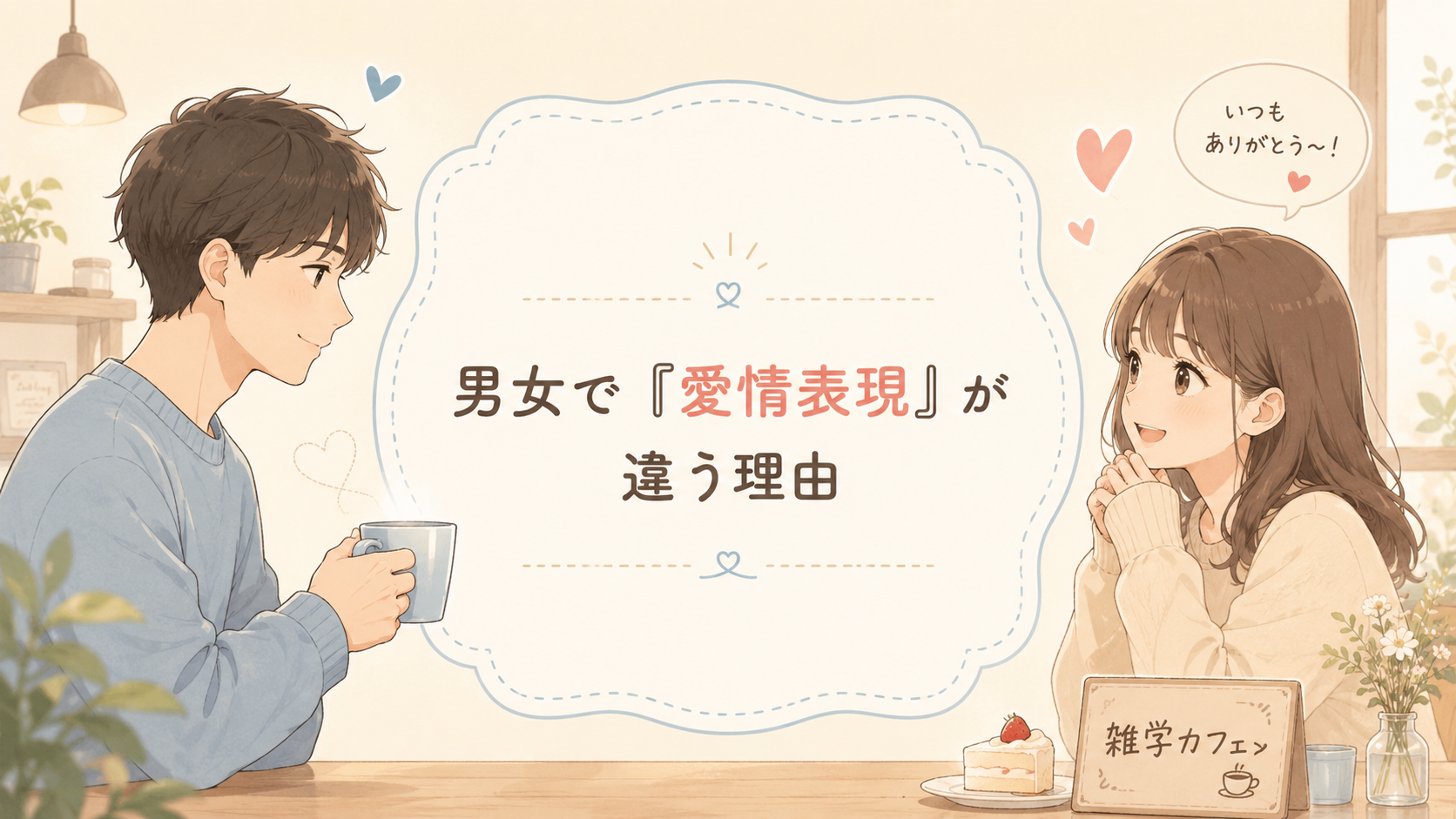 男女で「愛情表現」が違う理由｜すれ違いが起きるのはなぜ？