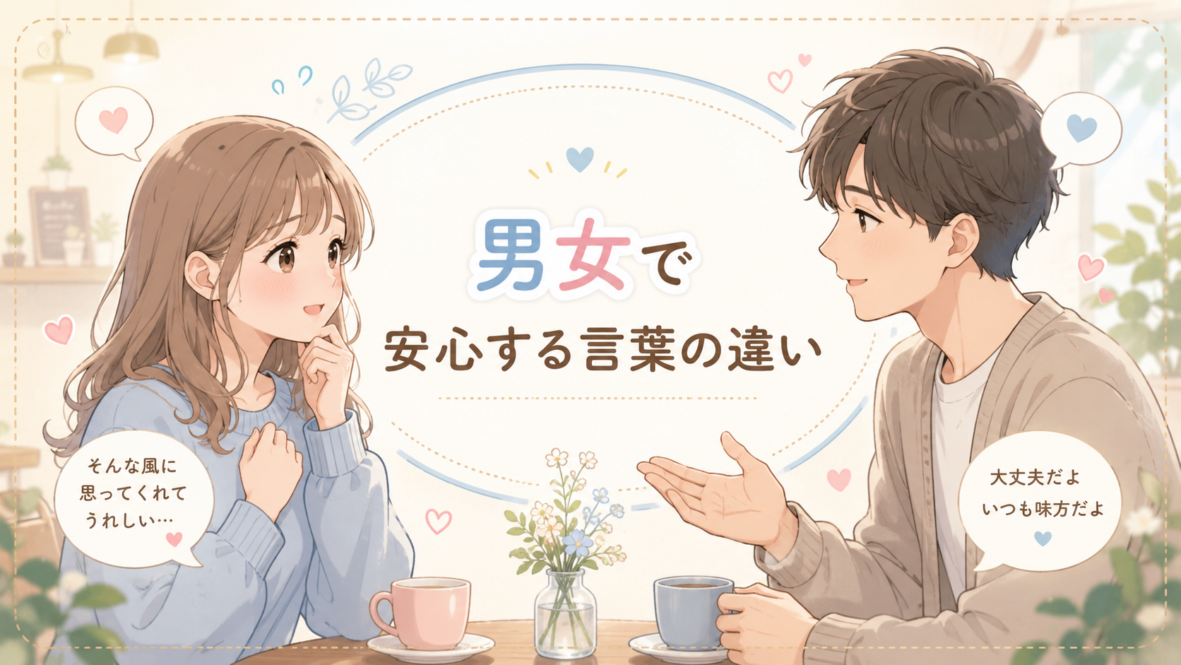 男女で安心する言葉の違い｜すれ違いを減らすヒント