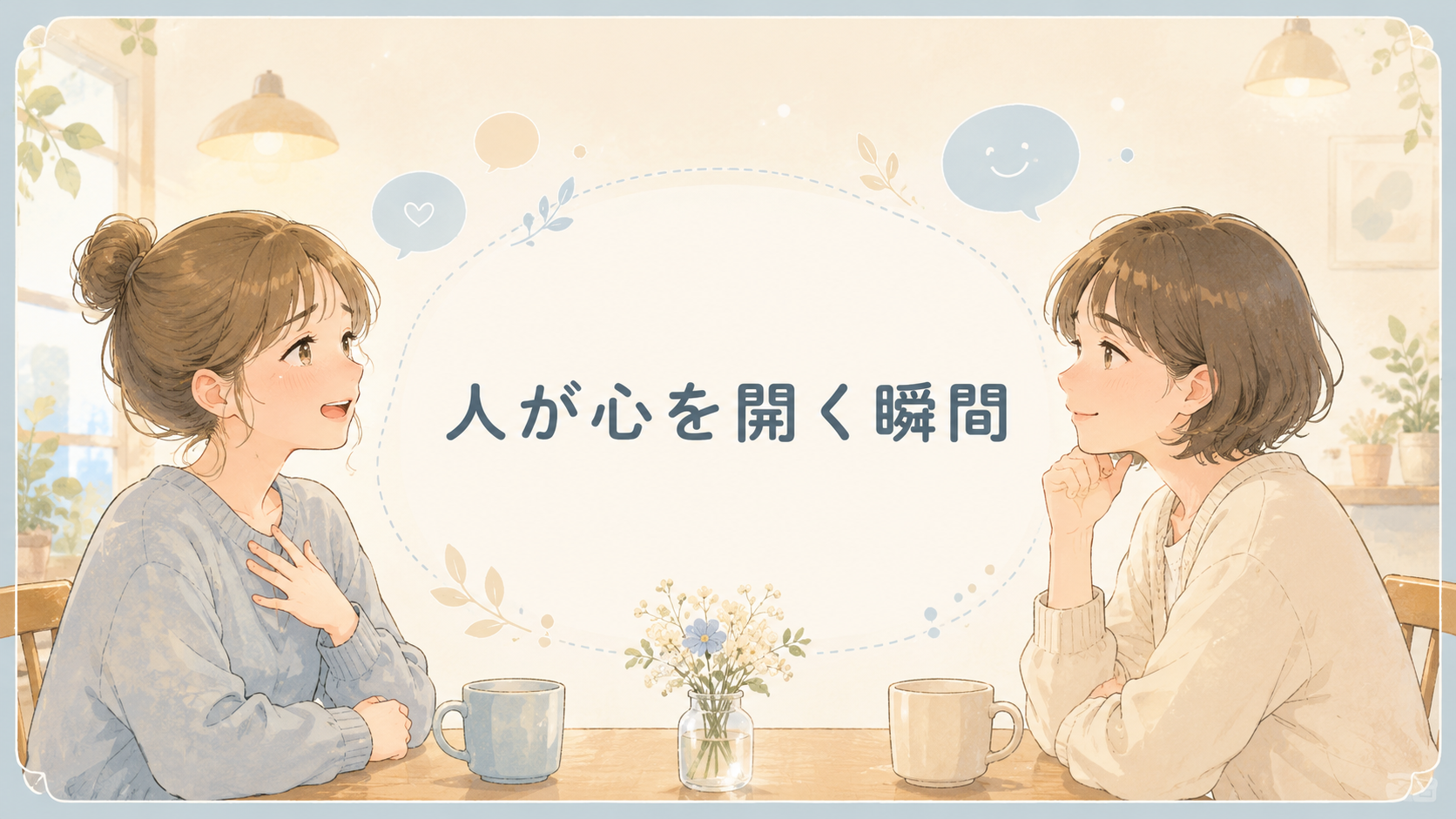 人が心を開く瞬間｜否定されずに話を聞いてもらえたとき