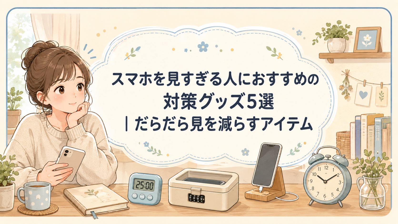 スマホを見すぎる人におすすめの対策グッズ5選｜だらだら見を減らすアイテム